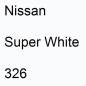 Preview: Nissan, Super White, 326.